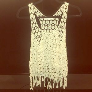 Boho style white shirt